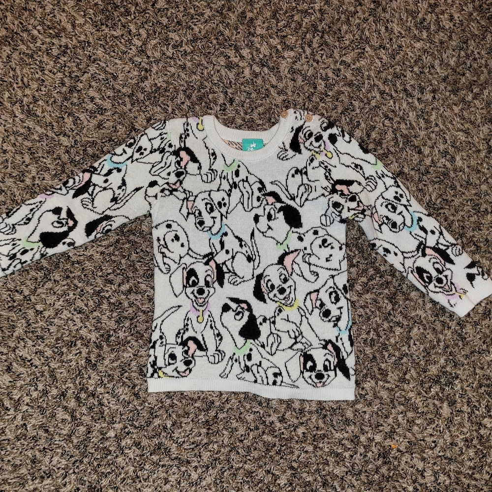 Disney 100 Dalmatian Kids Sweater - Black and White